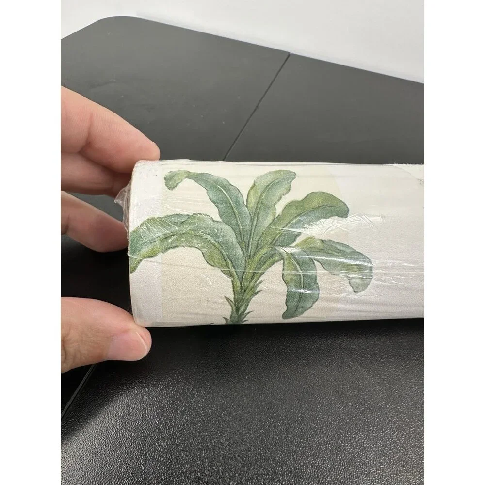Vintage s.a. Maxwell co. 7267-492 32.8ft. Tropical Tree Stripped Wallpaper Roll